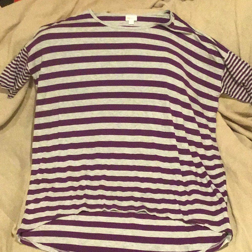 NWOT LulaRoe striped tunic ladies XL